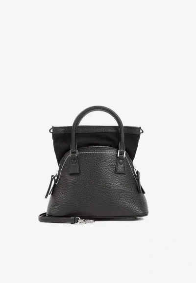 Maison Margiela 5ac Micro Top Handle Bag In Black