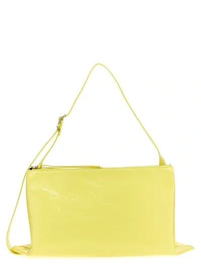 Jil Sander Empire Shoulder Bag In Yellow