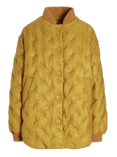 Sherpa Yellow Gang Reversible Bomber Jacket