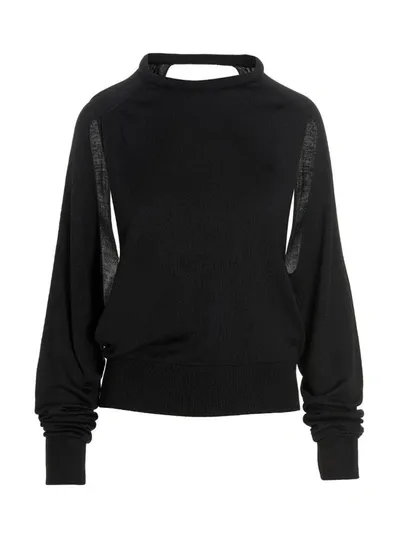 Ramael Cut Out Insert Top Sweater In Negro