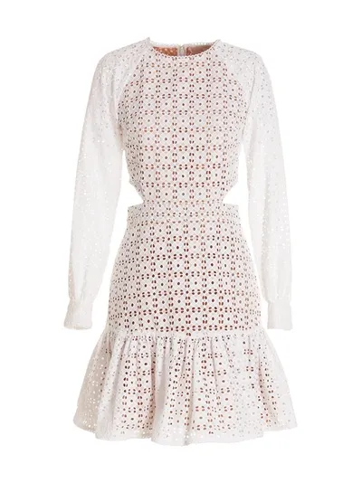 Michael Kors Eyelet Cut Out Mini Drs In White