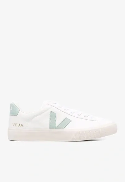 Veja Campo Low-top Trainers In Blue Leather