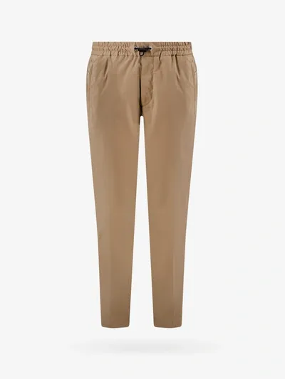 Moncler Mid-rise Cotton Trouser In Cream