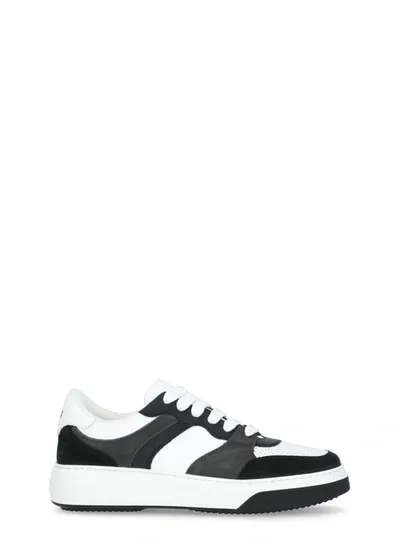 Dsquared2 Leather Sneakers In White