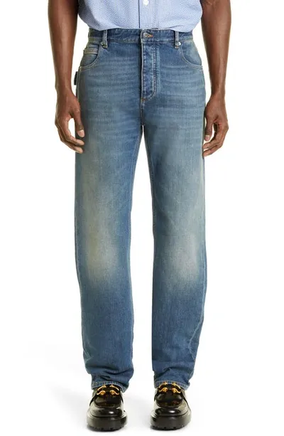 Bottega Veneta Straight Leg Jeans In Celeste