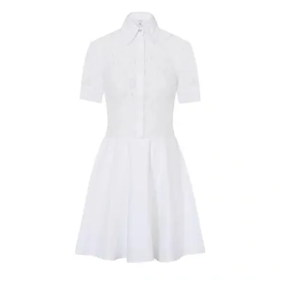 Gucci White Cotton Lace Dress