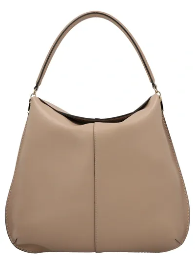 Tod's Leather Shoulder Bag In Pink