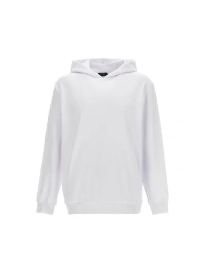 Zanone Terry Cloth Hoodie Sweatshirt White