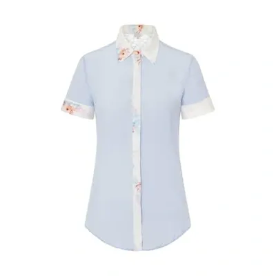 Gucci Sky Blue Classic Silk Shirt