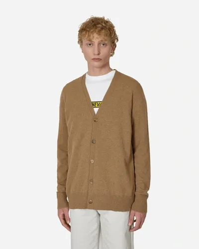 Maison Margiela Wool Cardigan Camel In Brown