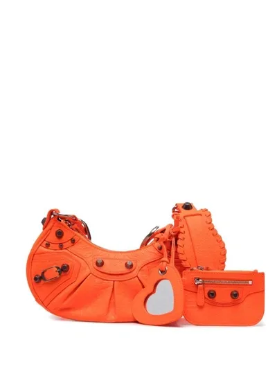 Balenciaga Le Cagole Xs Shoulder Bag In Orange