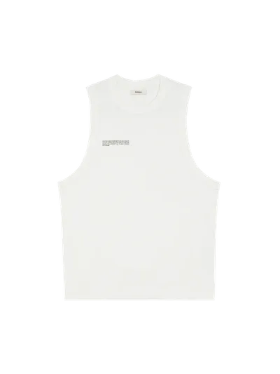 Pangaia Men's Cotton Tank Top — Off-white In Off White