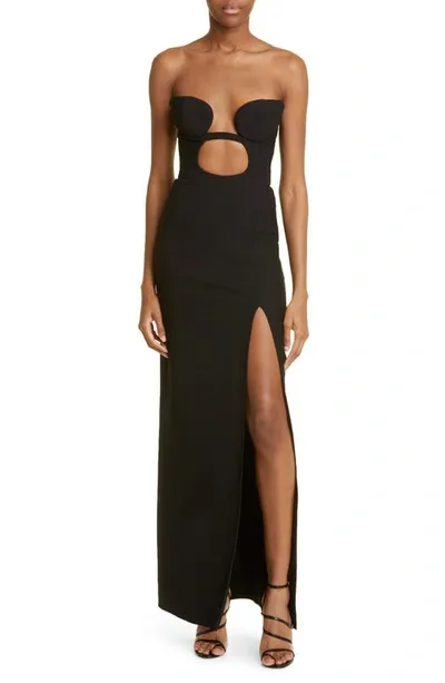 Nensi Dojaka Cutout Maxi Dress In Black