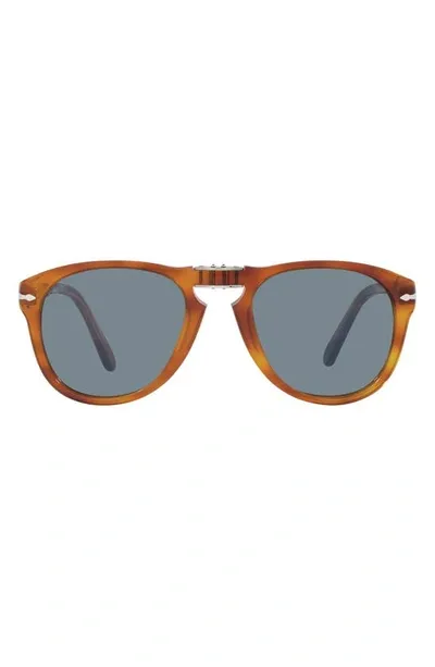 Persol Runde Steve Mcqueen Sonnenbrille In Lite Brown