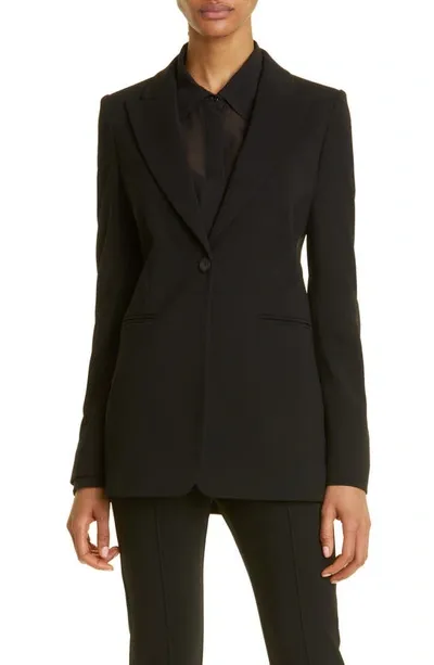 Max Mara Circeo Tailored Single-button Blazer Jacket In Black