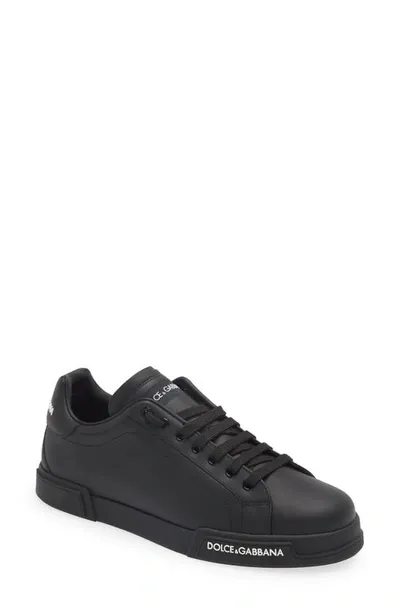 Dolce & Gabbana Sneakers Lowtop Nappa In Nero