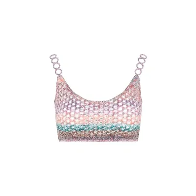 Chloé Wool Bra Top In Multi