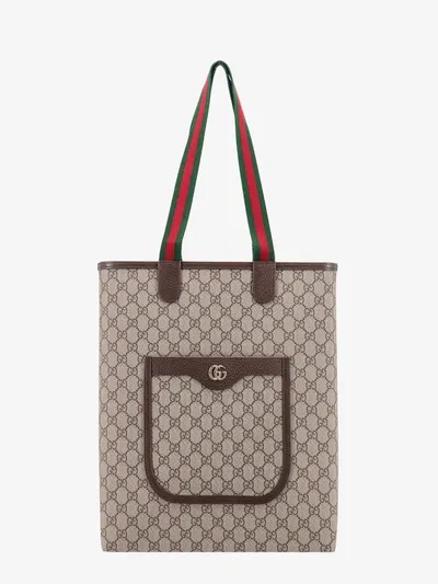 Gucci Large Ophidia Gg Tote Bag In Beige