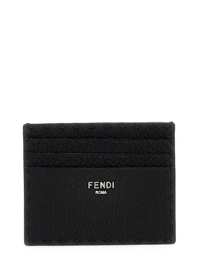 Fendi Selleria Cardholder Wallets, Card Holders In Black