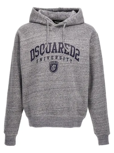 Dsquared2 Cool Fit Hoodie Sweatshirt Gray In Grey