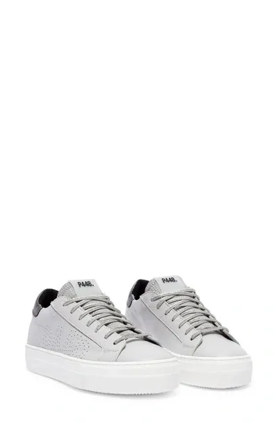 P448 Thea Platform Sneaker In White