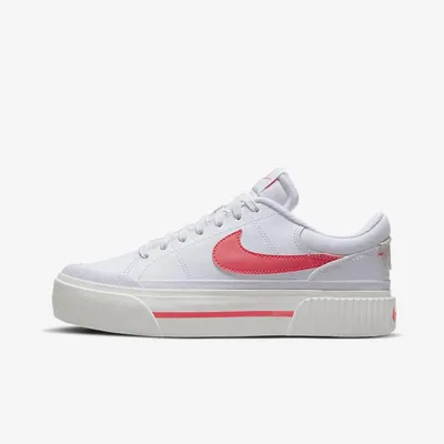 Nike Women's Court Legacy Lift Platform Casual Sneakers From Finish Line In White