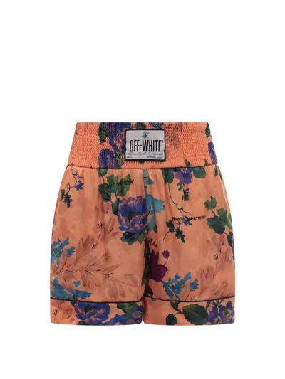 Off-white Short  Woman Color Peach In Peach Orange