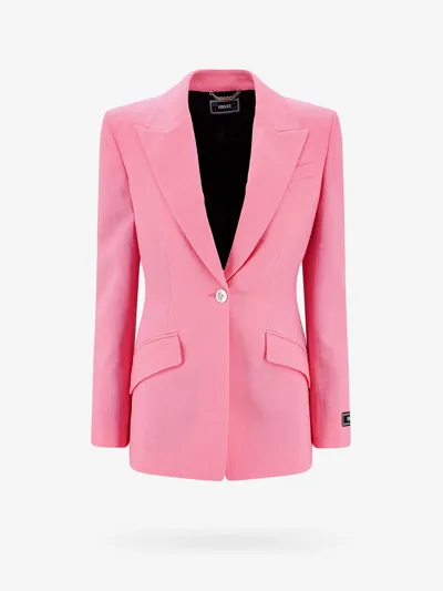 Versace Woman Blazer Woman Pink Blazers E Vests