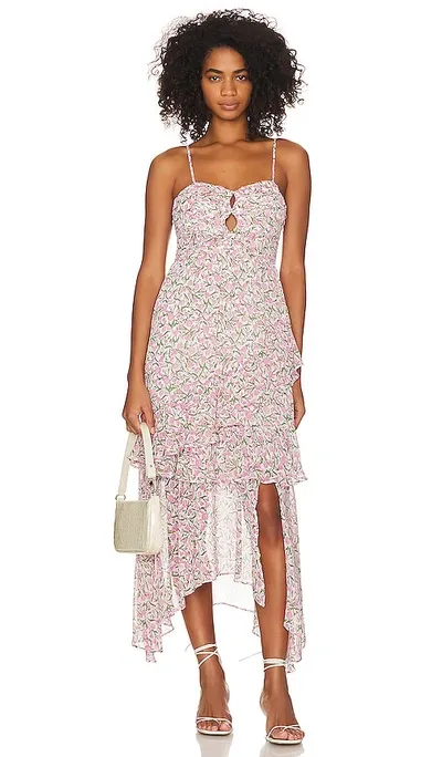 Minkpink Liberty Midi Dress In Pink