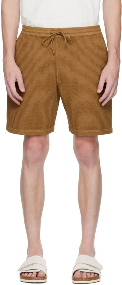 Universal Works Brown Beach Shorts In Metallic