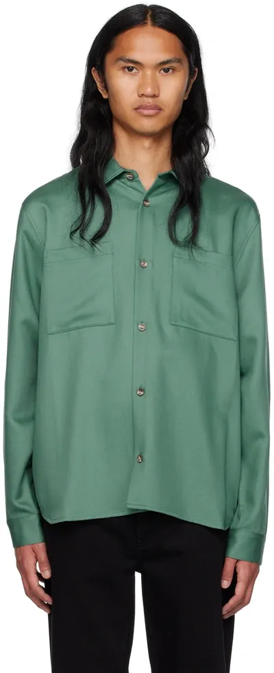 Won Hundred Green Blake Shirt In Sagebrush Green