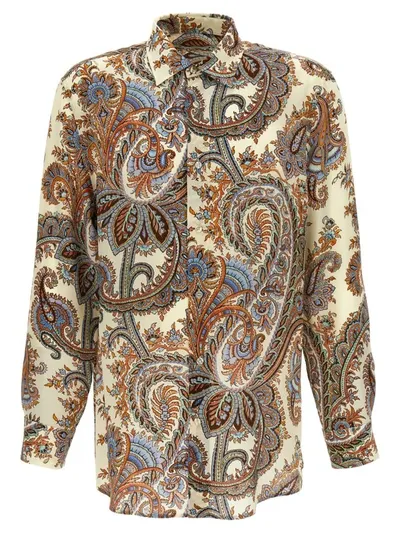 Etro Paisley Shirt Shirt, Blouse Multicolor