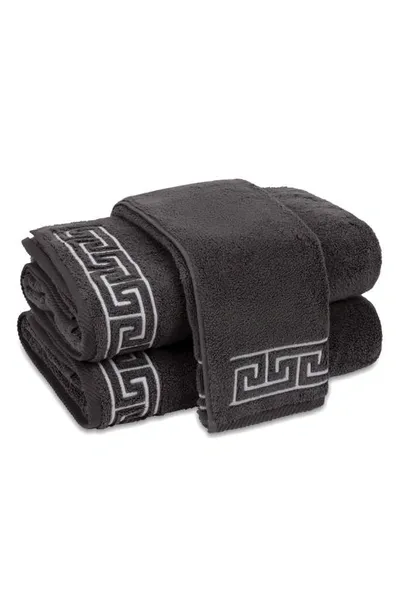 Matouk Adelphi Cotton Hand Towel In Charcoal