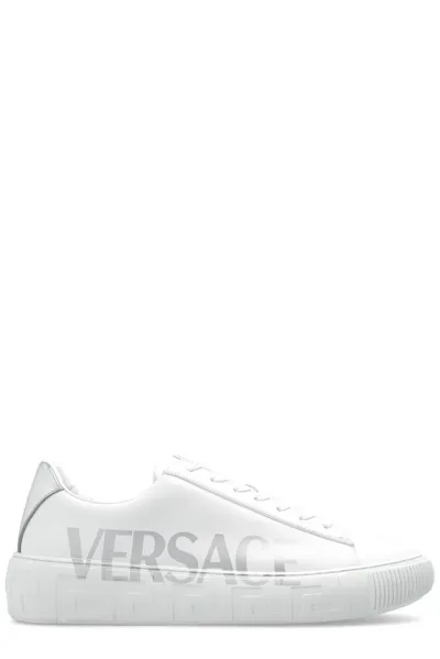 Versace Logo Printed Low In White