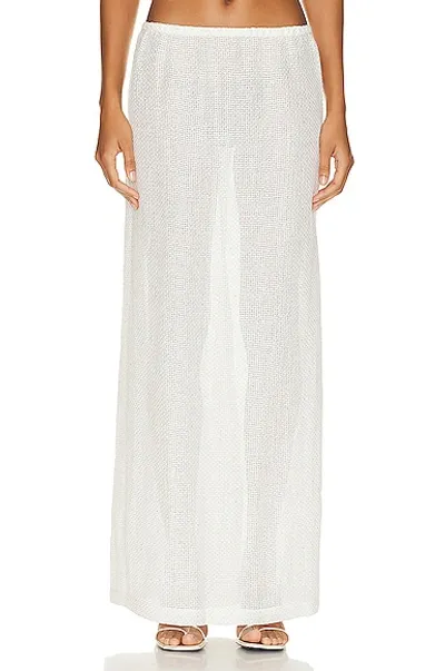 Leset Stella Maxi Skirt In White