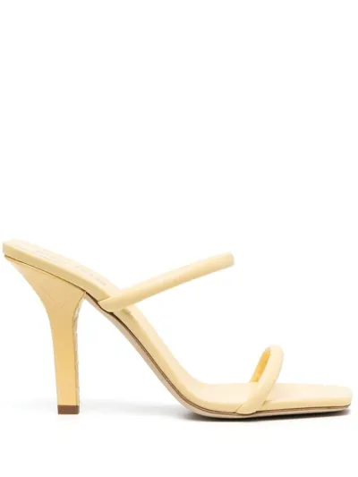 Paris Texas Yellow Open-toe Leather Sandals