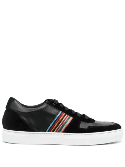 Paul Smith Fermi Leather Low-top Sneakers In Black