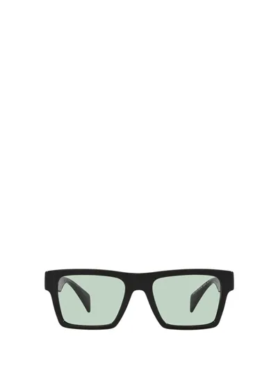 Versace Eyewear Square Frame Sunglasses In Black_photo_green