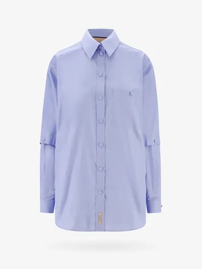 Gucci Oxford Shirt In Blue