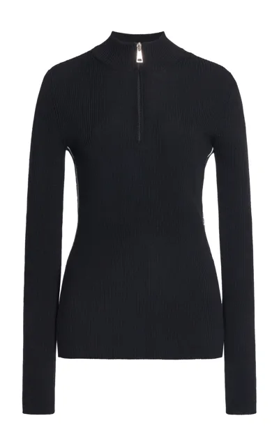 Moncler Wool Turtleneck  Top In Black