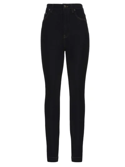 Dolce & Gabbana Grace Jeans In Navy Blue