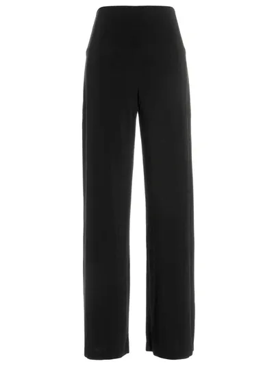 Norma Kamali Black Straight Leg Pants