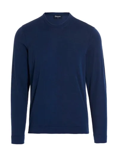 Drumohr Crewneck Long In Blue