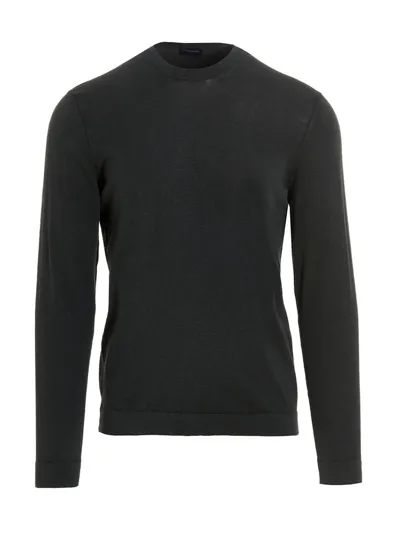 Drumohr Crewneck Long In Black