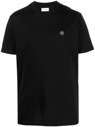 Philipp Plein Logo-print Cotton T-shirt In Black