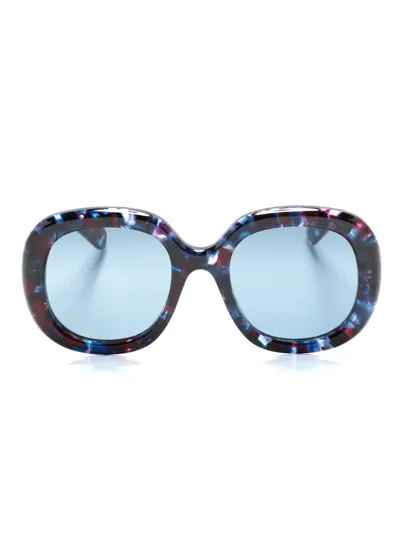 Chloé Gayia Square-frame Sunglasses In Blue