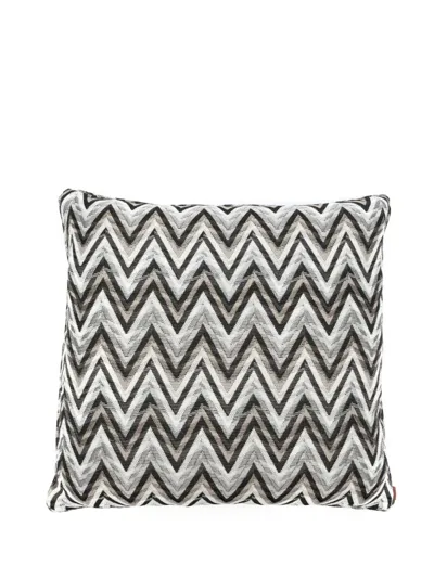 Missoni Zigzag-woven Cotton Cushion In White