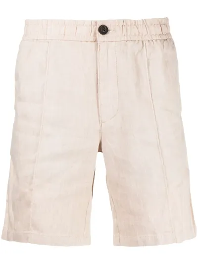 Michael Kors Above-knee Pintuck Shorts In Neutrals