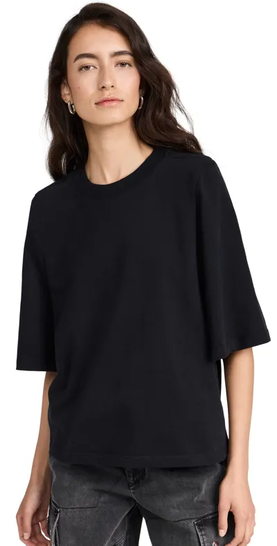 Isabel Marant Ben Oversize Crewneck T-shirt In Black