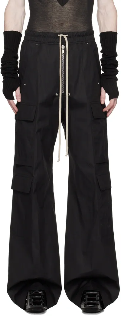 Rick Owens Black Belas Cargo Pants